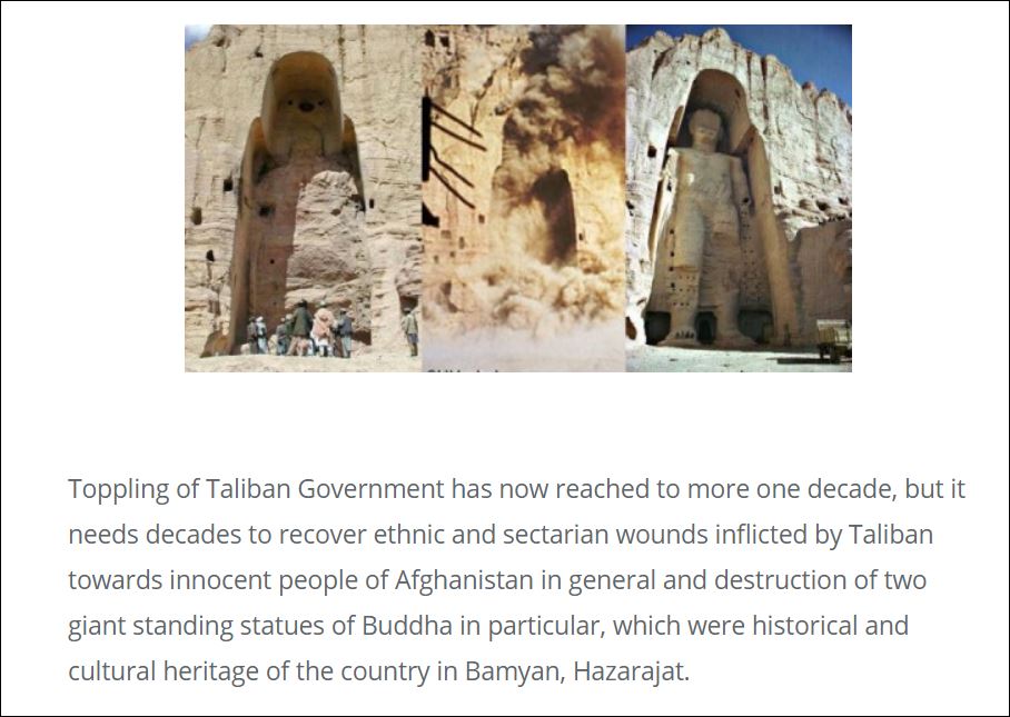 History destroyed in Afganistan